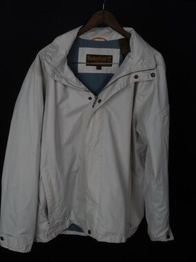Timberland Men’s Cream Waterproof Hooded Jacket